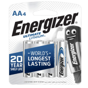 Energizer Ultimate Lithium AA 4 Batteries